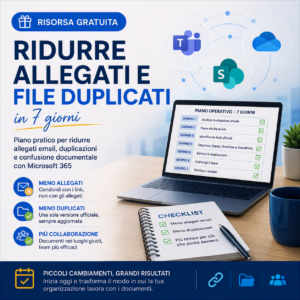 Ridurre allegati e file duplicati in 7 giorni